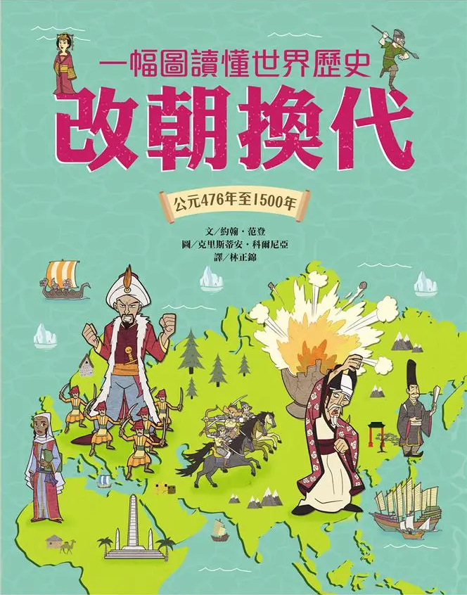 一幅圖讀懂世界歷史︰改朝換代．公元476年至1500年