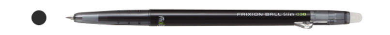 【PILOT】極細擦擦隱形筆 0.38mm：黑/B
