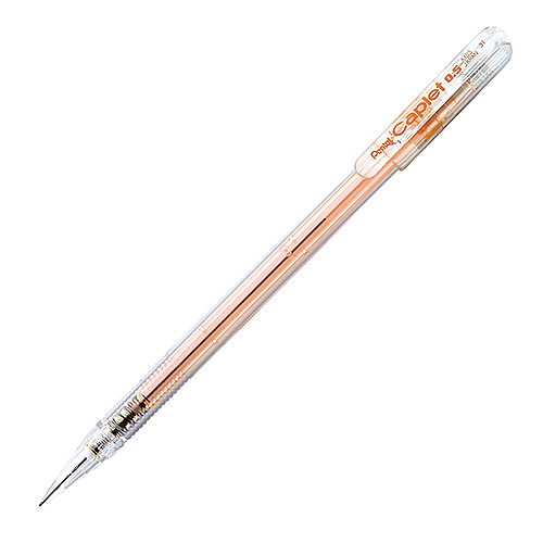 【Pentel】Caplet 筆蓋鉛芯筆 0.5mm：橙