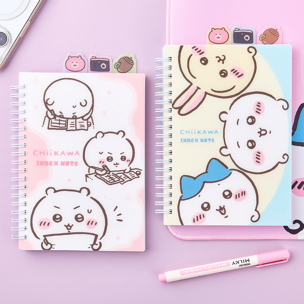 【Magic Channel】Chiikawa 線圈索引筆記本：粉紅